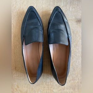 Madewell size 9 black pointy flat